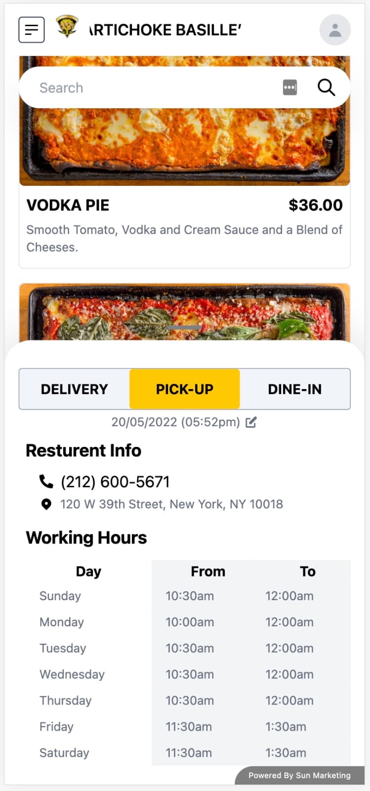Place Order Status